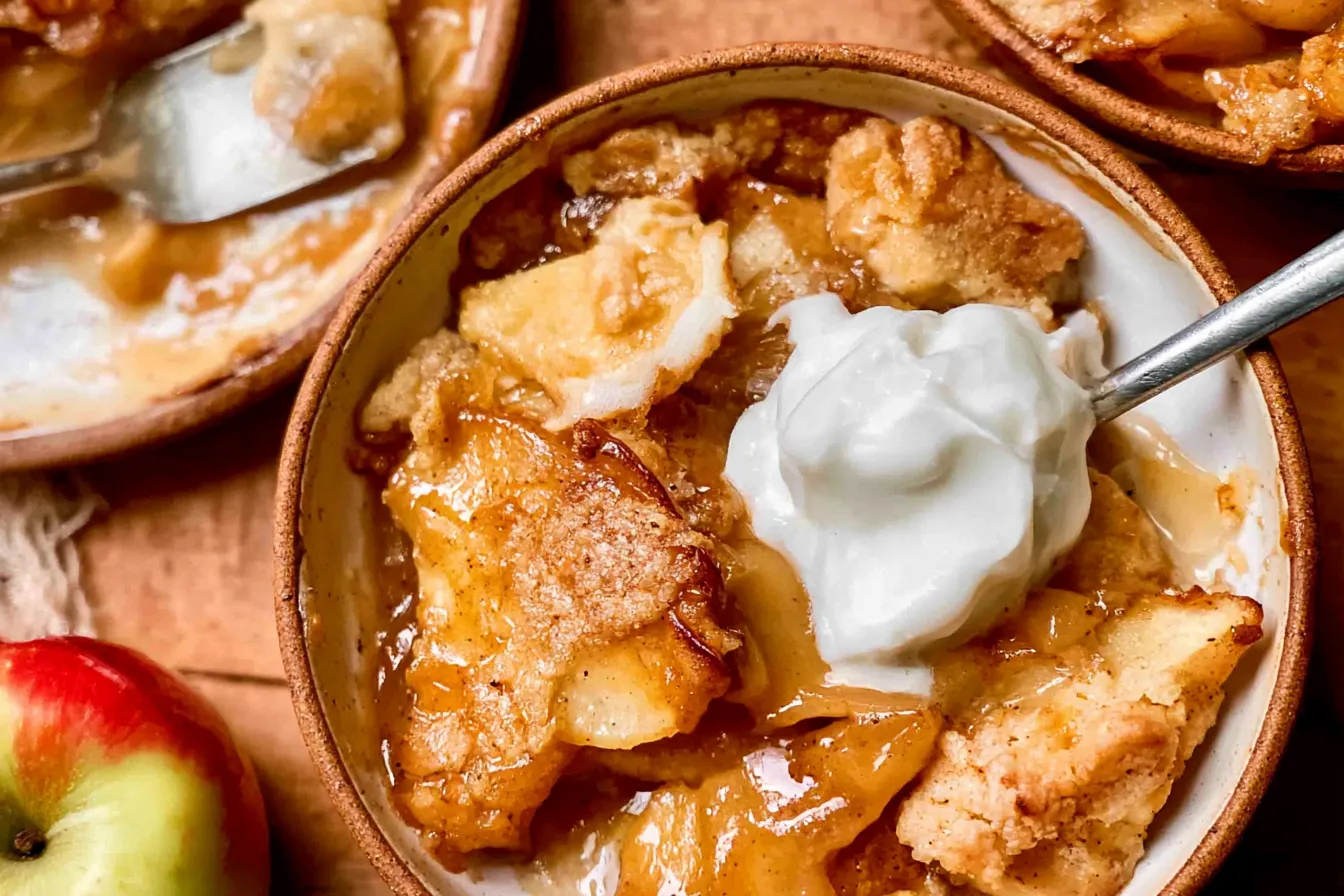Homemade Apple Cobbler Recipe (Easy!) 