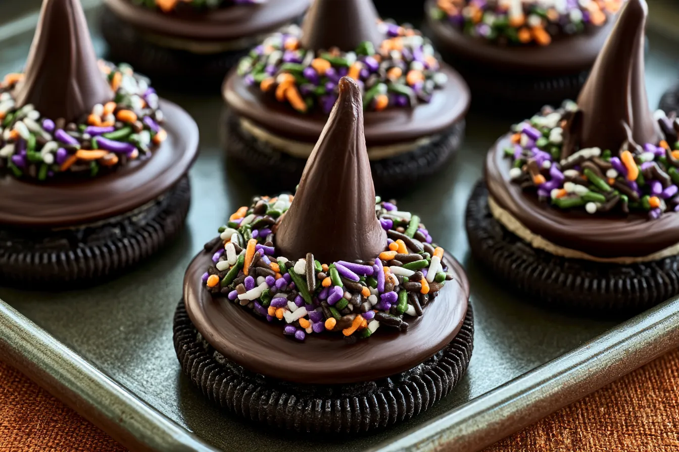 Oreo Witch Hat Cookies: Spook-tacular Halloween Treats 4 Oreo Witch Hat Cookies