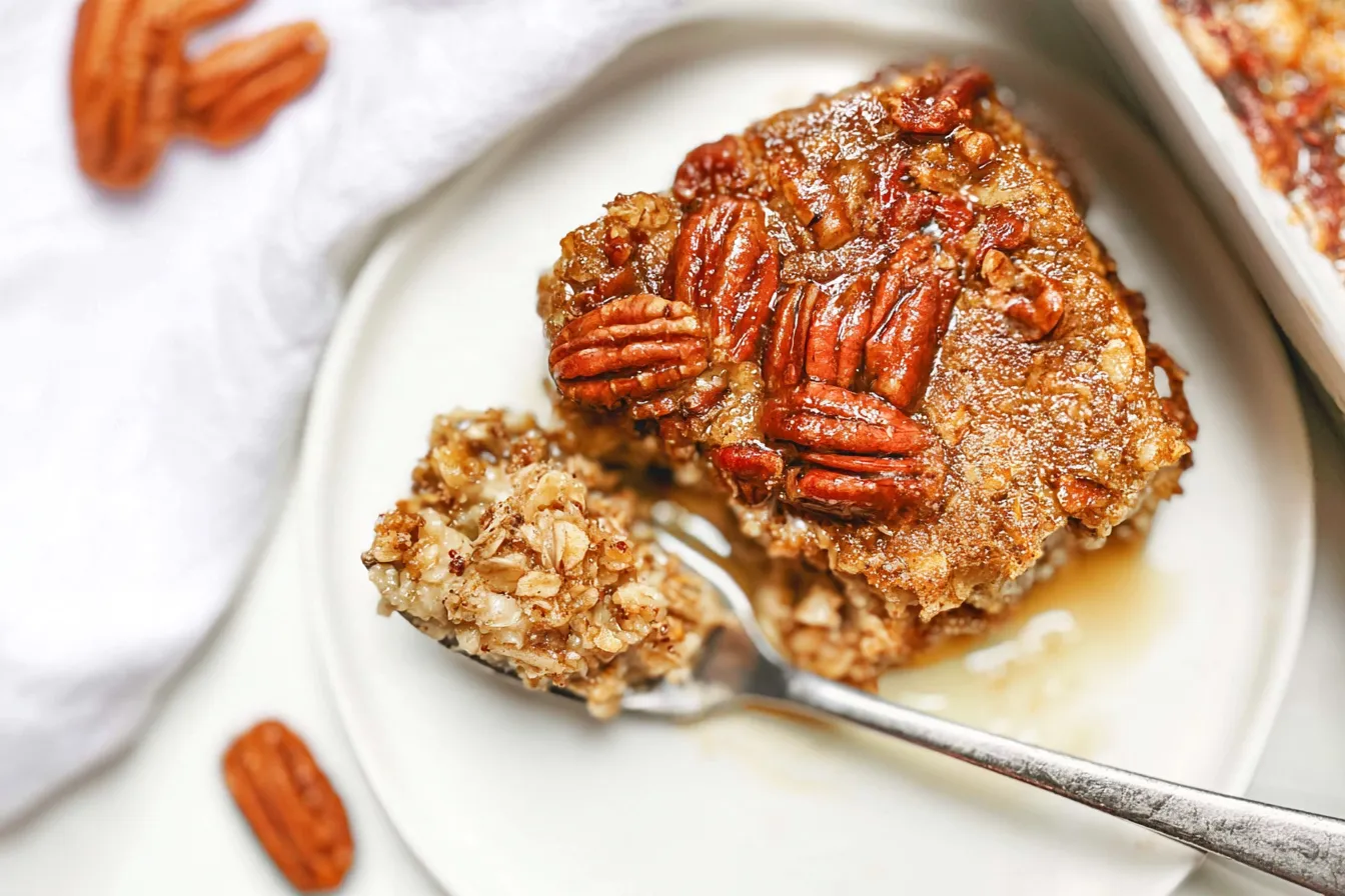 Pecan Pie Baked Oatmeal 
