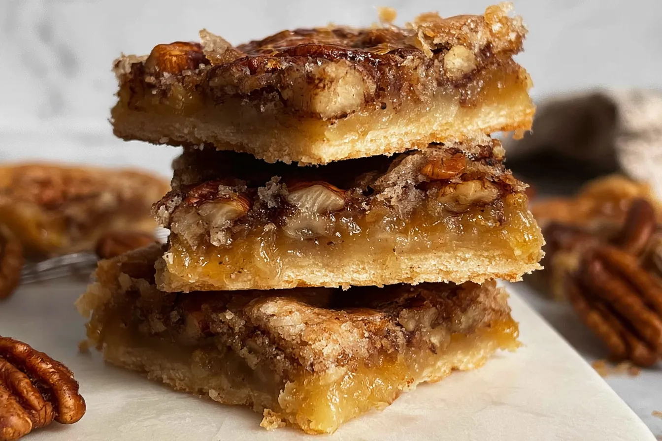 Delicious Pecan Pie Bars Fresh from the Oven