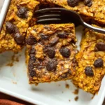 Delicious Pumpkin Baked Oatmeal in a Cozy Bowl
