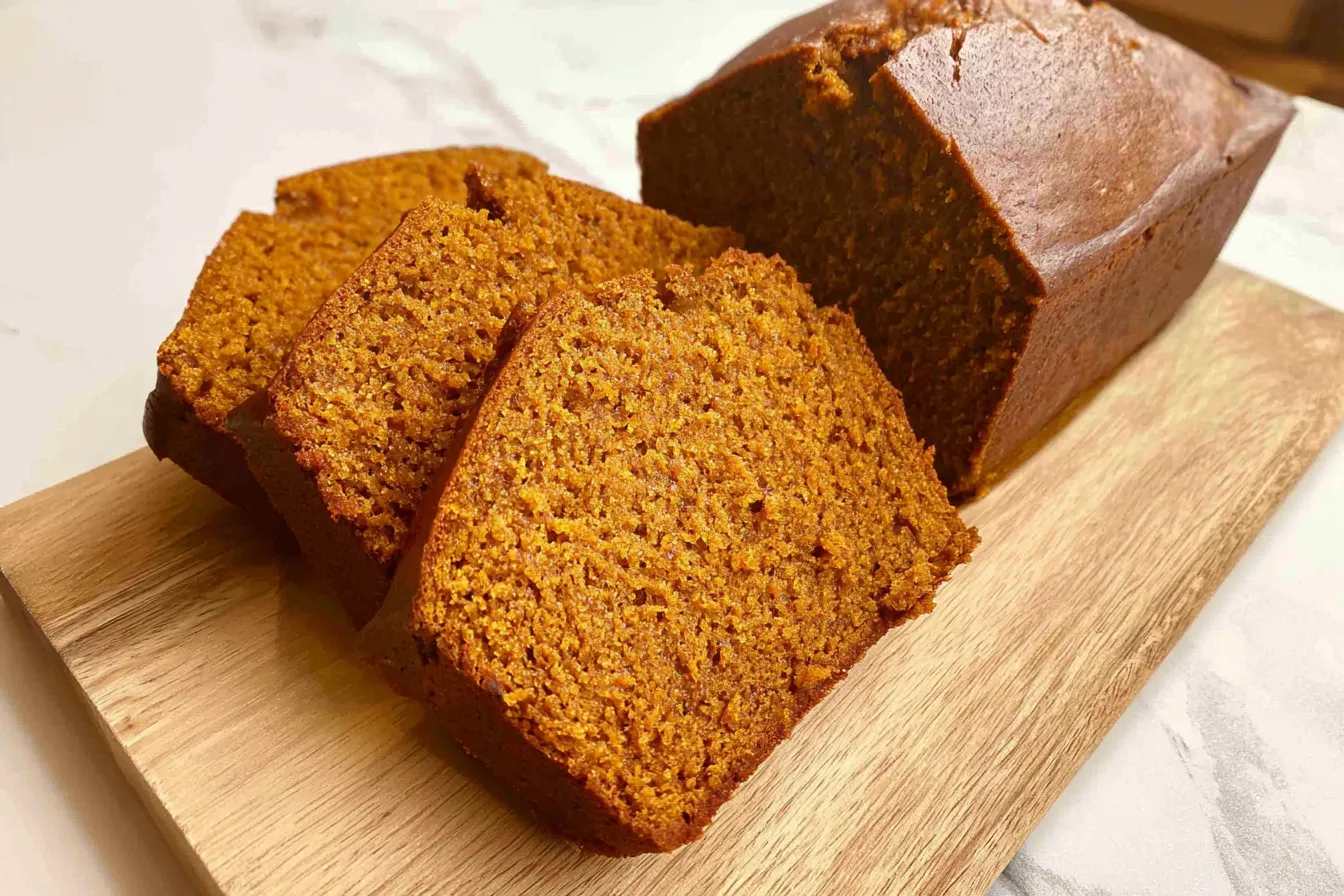 Delicious Homemade Pumpkin Bread Fresh Out of the Oven