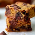 Delicious Pumpkin Chocolate Chip Bars Freshly Baked