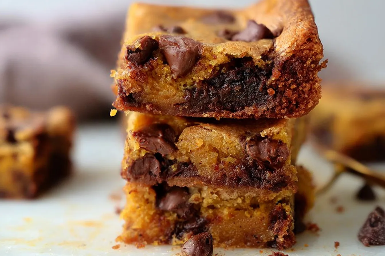 Pumpkin Chocolate Chip Bars 