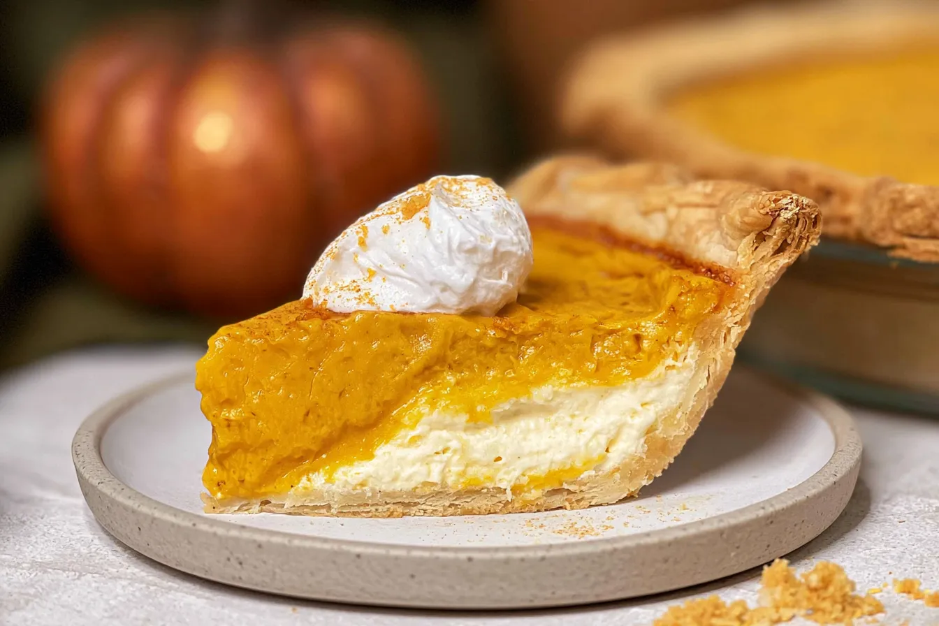 Pumpkin Cream Cheese Pie 