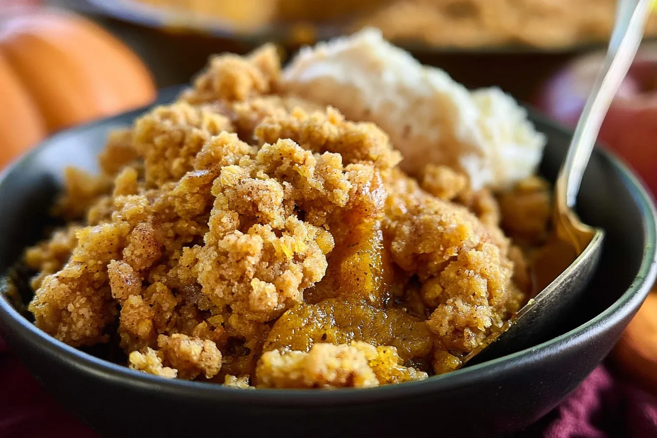 Delicious Pumpkin Crisp Ready to Serve