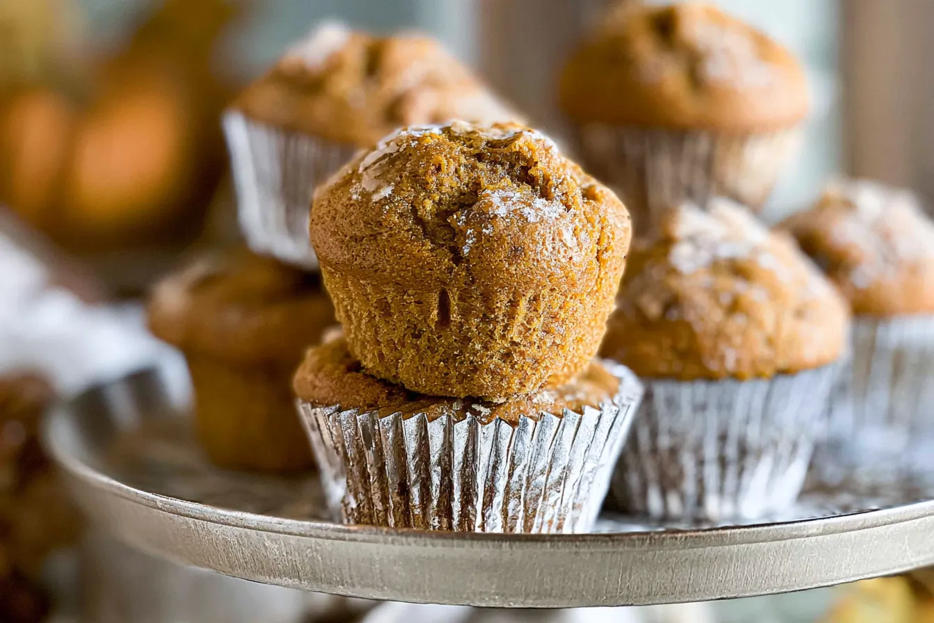 Homemade Pumpkin Muffins Fresh Out of the Oven