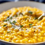 Delicious Pumpkin Risotto in a Bowl