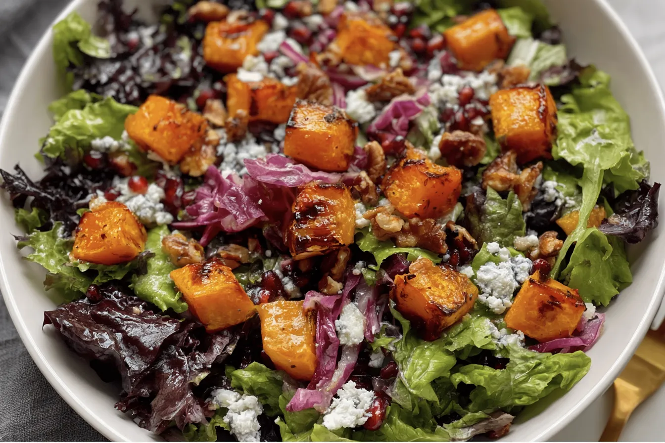 Roasted Butternut Squash Salad that Will Brighten Your Day 4 Roasted Butternut Squash Salad