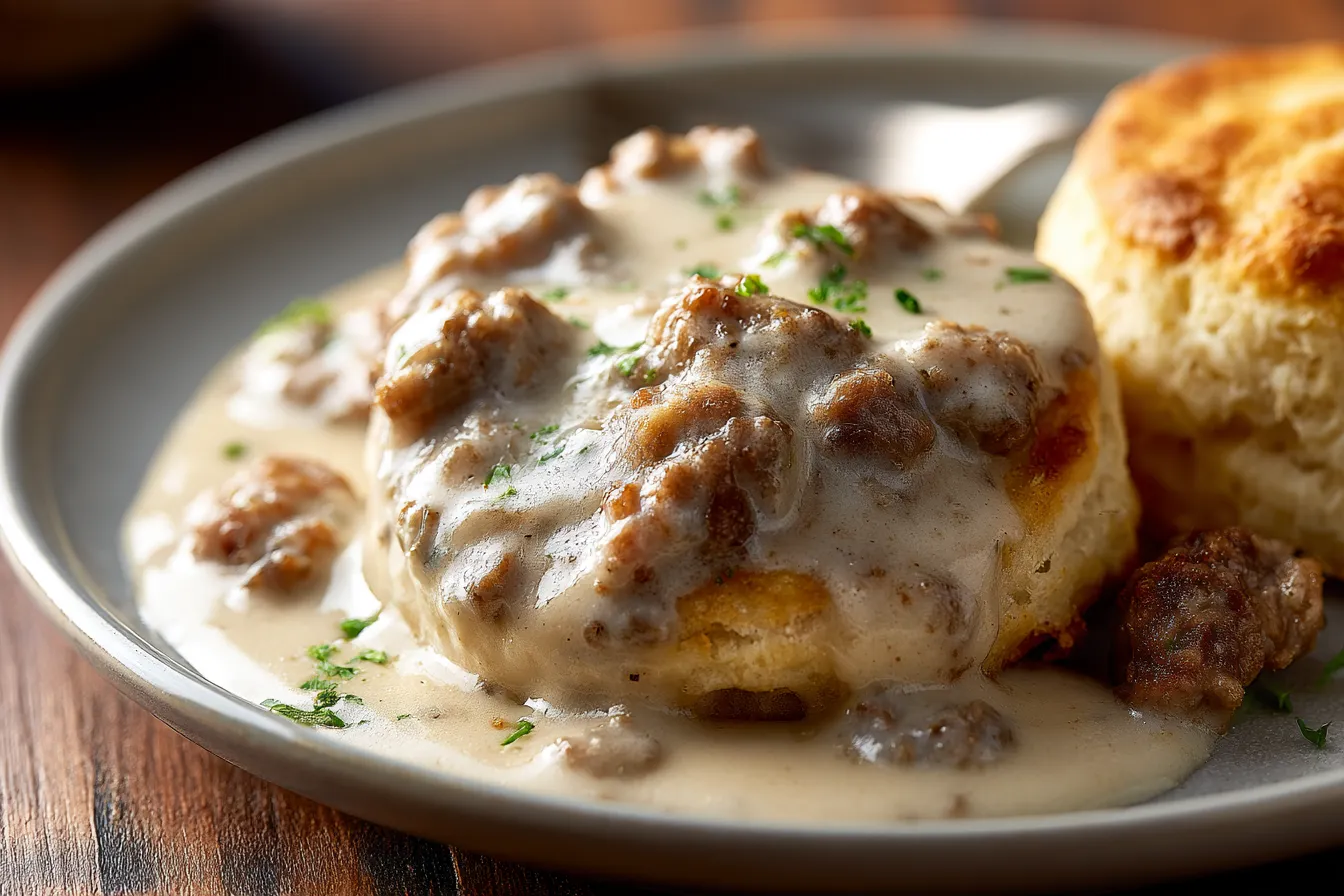 Sausage Gravy and Biscuits - Comfort Food at Its Best