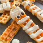 Simple and Spooky Waffle Mummy Sticks! A Hauntingly Delicious Treat 5 Simple and Spooky Waffle Mummy Sticks Halloween Treats