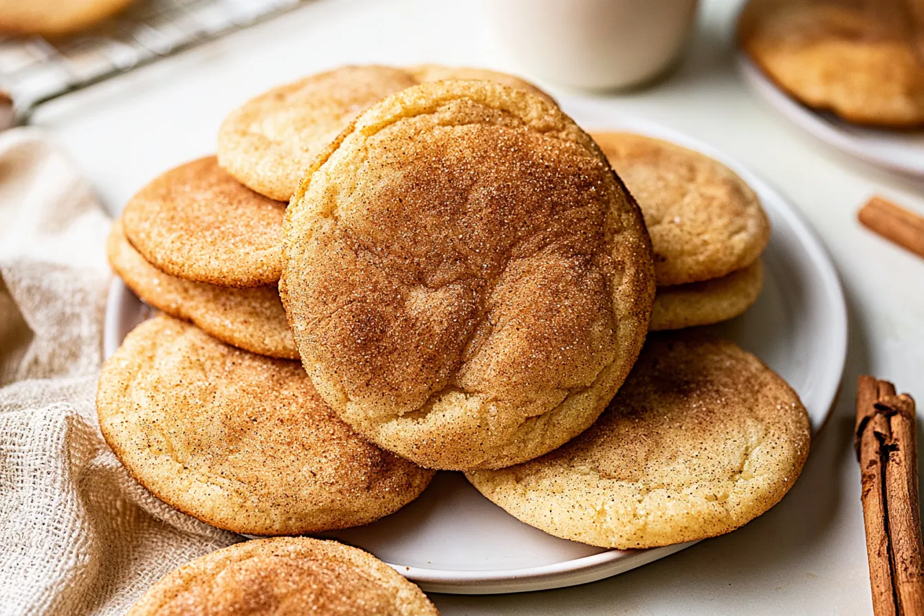 Delicious Snickerdoodle Cookies Freshly Baked