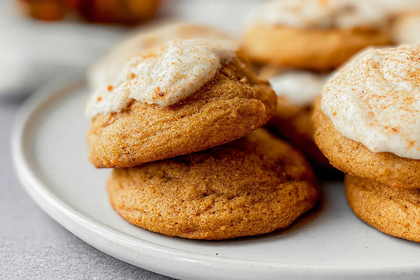 Soft Pumpkin Cookies (No Chill Recipe) 