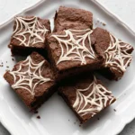 Spider Web Halloween Brownies: Spooktacular Treats to Enjoy! 5 Spider Web Halloween Brownies Close-Up — Spooky Dessert!