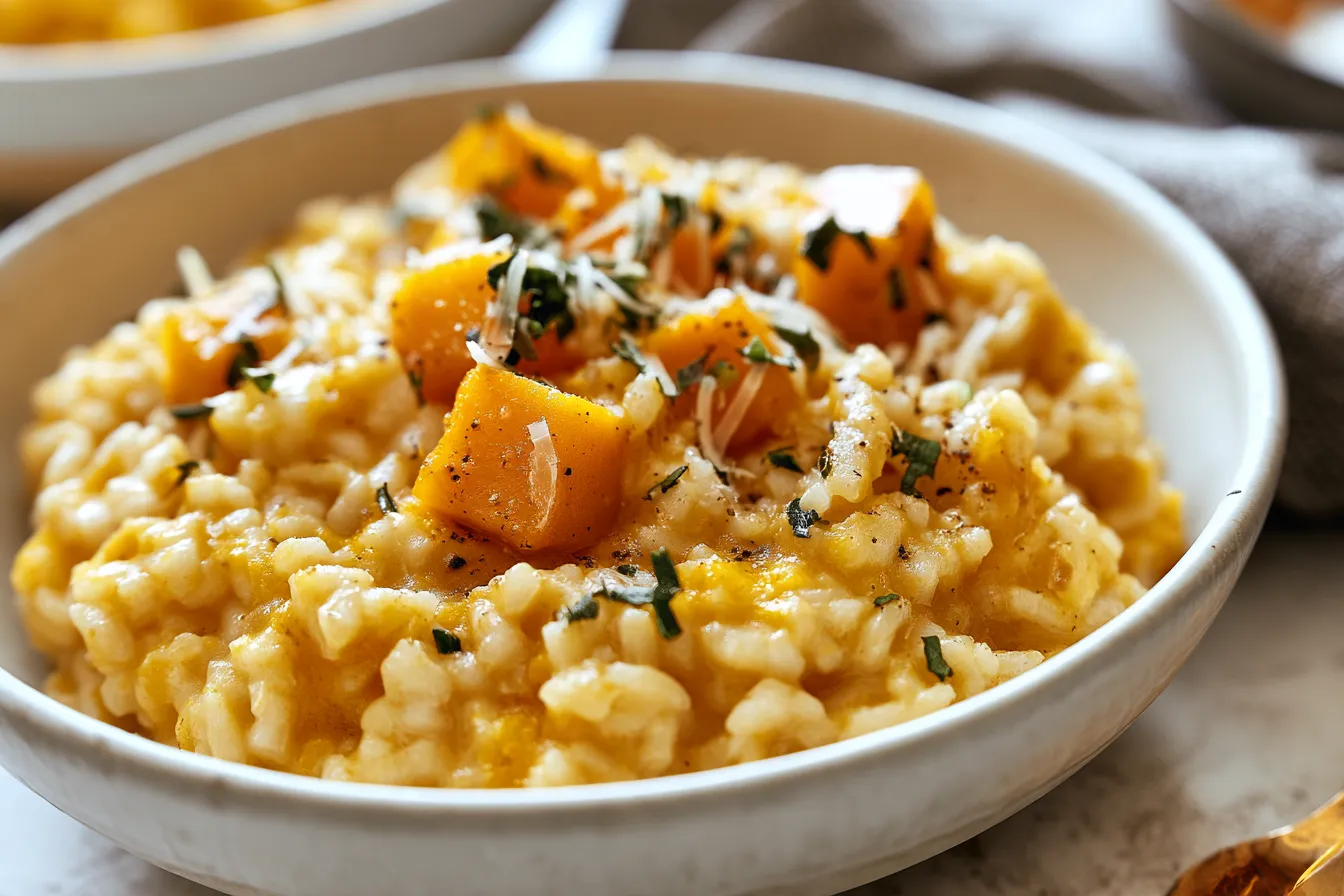 Delicious Slow Cooker Pumpkin Risotto