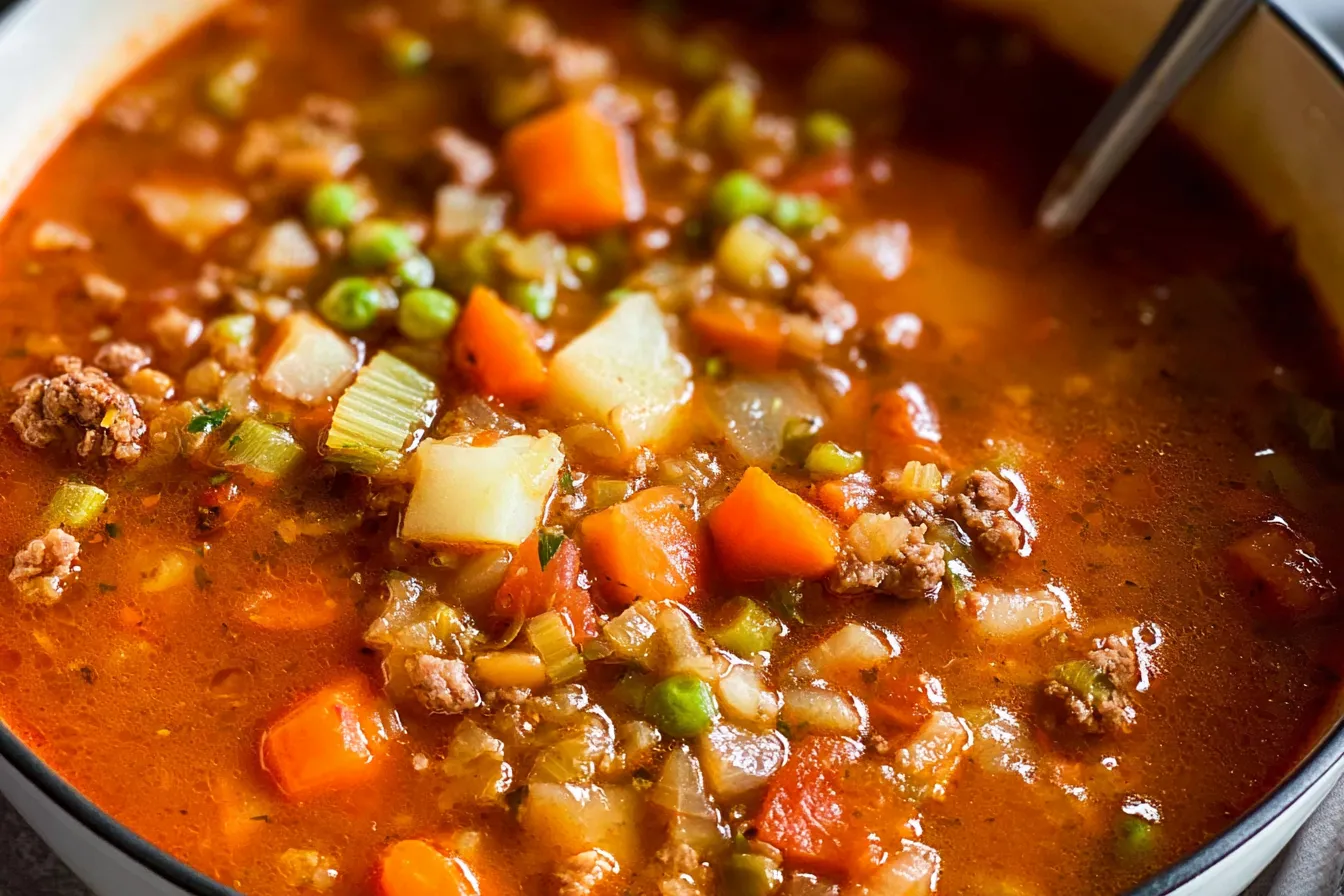 Vegetable Beef Soup: Comfort in Every Spoonful 4 Vegetable Beef Soup