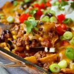 Walking Taco Casserole Dish Ready to Serve